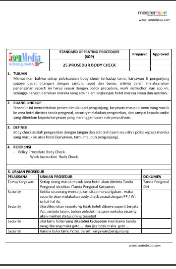 Detail Contoh Work Instruction Nomer 26