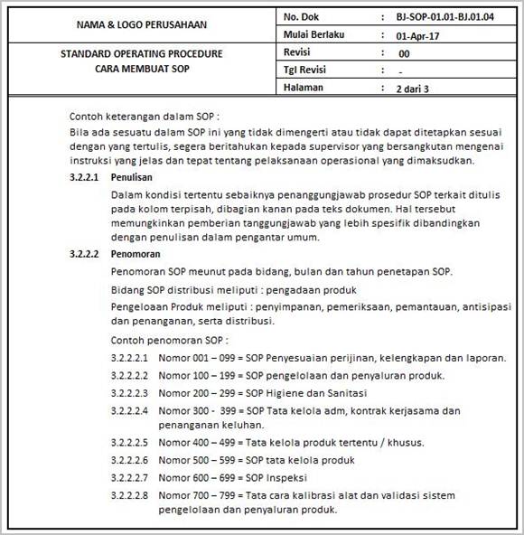 Detail Contoh Work Instruction Nomer 44