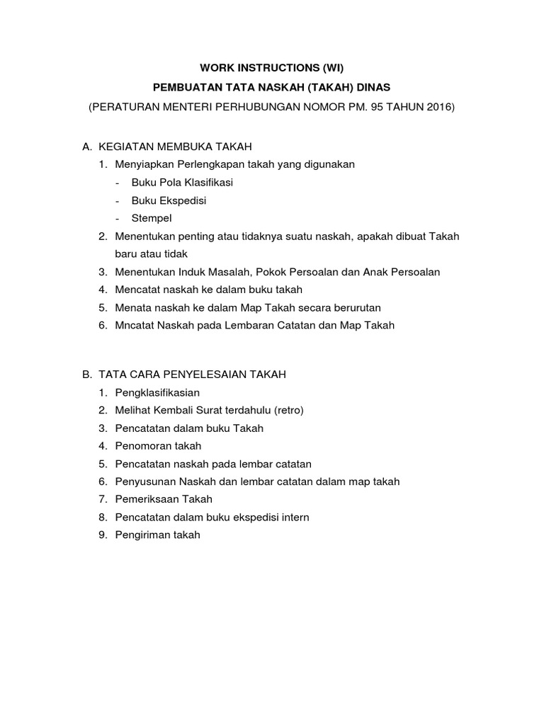 Detail Contoh Work Instruction Nomer 7
