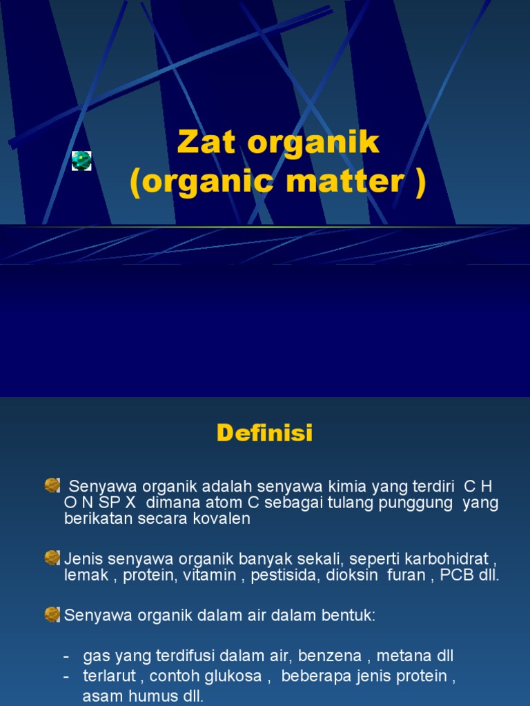 Detail Contoh Zat Organik Nomer 25