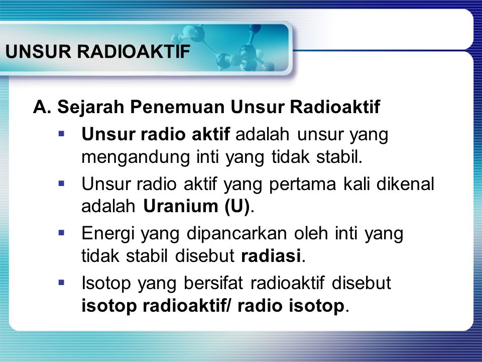 Detail Contoh Zat Radioaktif Nomer 10