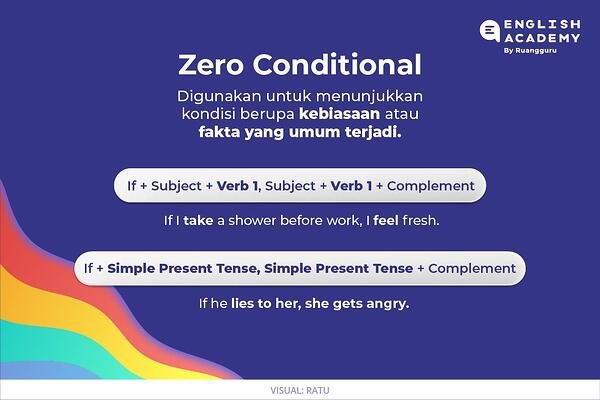 Detail Contoh Zero Conditional Nomer 3