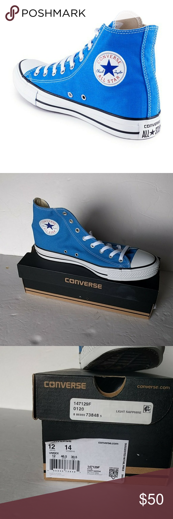 Detail Converse Light Sapphire Nomer 29