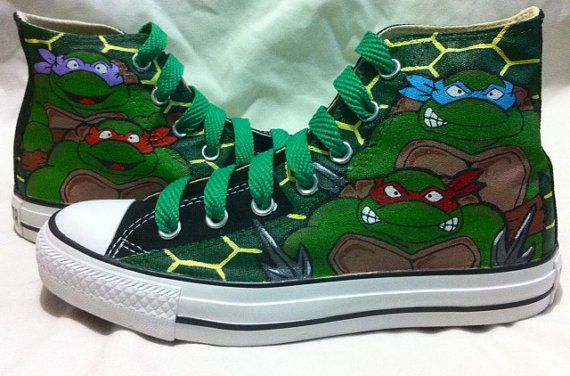 Converse Ninja Turtle Shoes - KibrisPDR