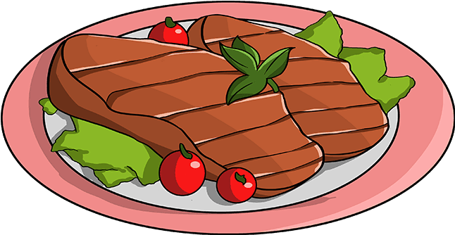 Detail Cooked Steak Clipart Nomer 11