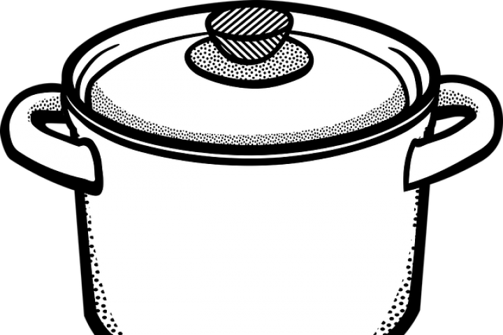 Cooking Pot Clipart Black And White - KibrisPDR