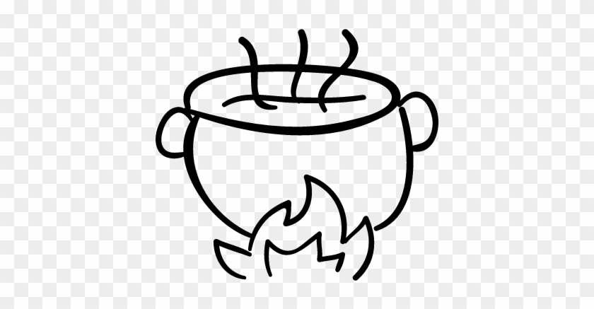 Detail Cooking Pot Clipart Black And White Nomer 27