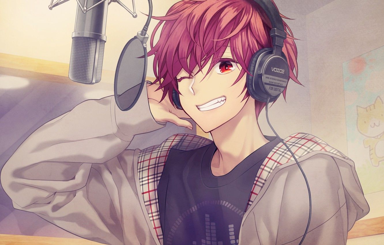 Cool Anime Boy With Headphones - KibrisPDR