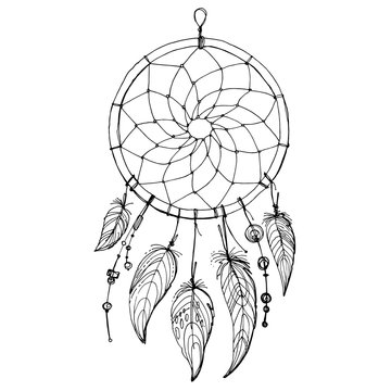 Detail Cool Dreamcatcher Drawings Nomer 3