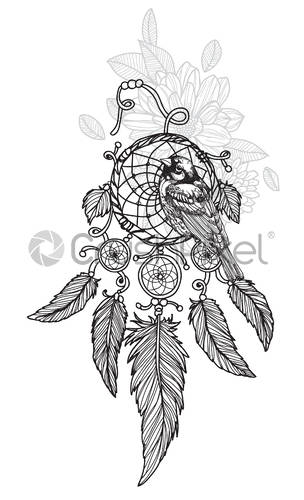 Detail Cool Dreamcatcher Drawings Nomer 32