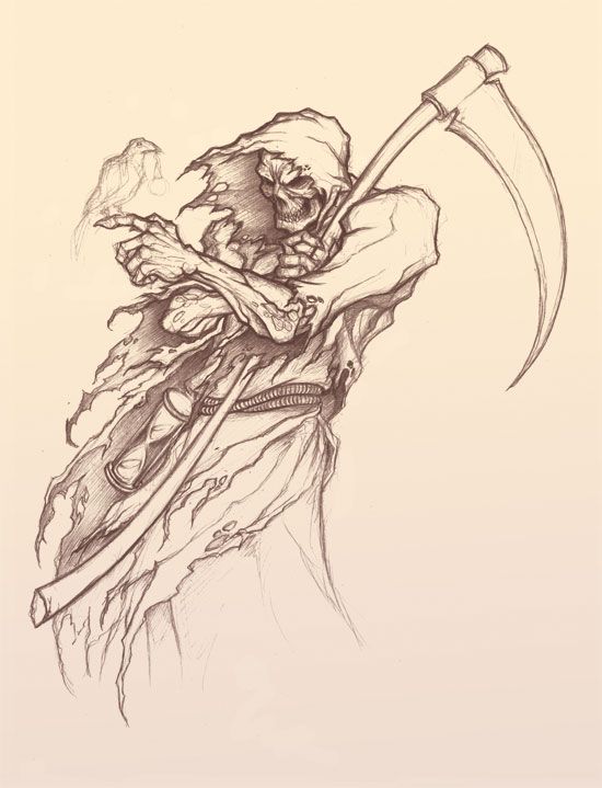 Detail Cool Grim Reaper Drawings Nomer 2