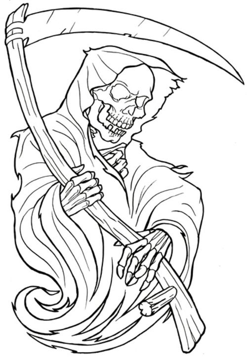 Detail Cool Grim Reaper Drawings Nomer 13