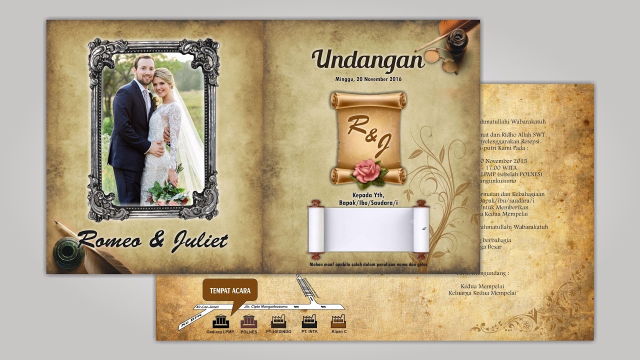 Detail Coreldraw Background Undangan Pernikahan Nomer 37