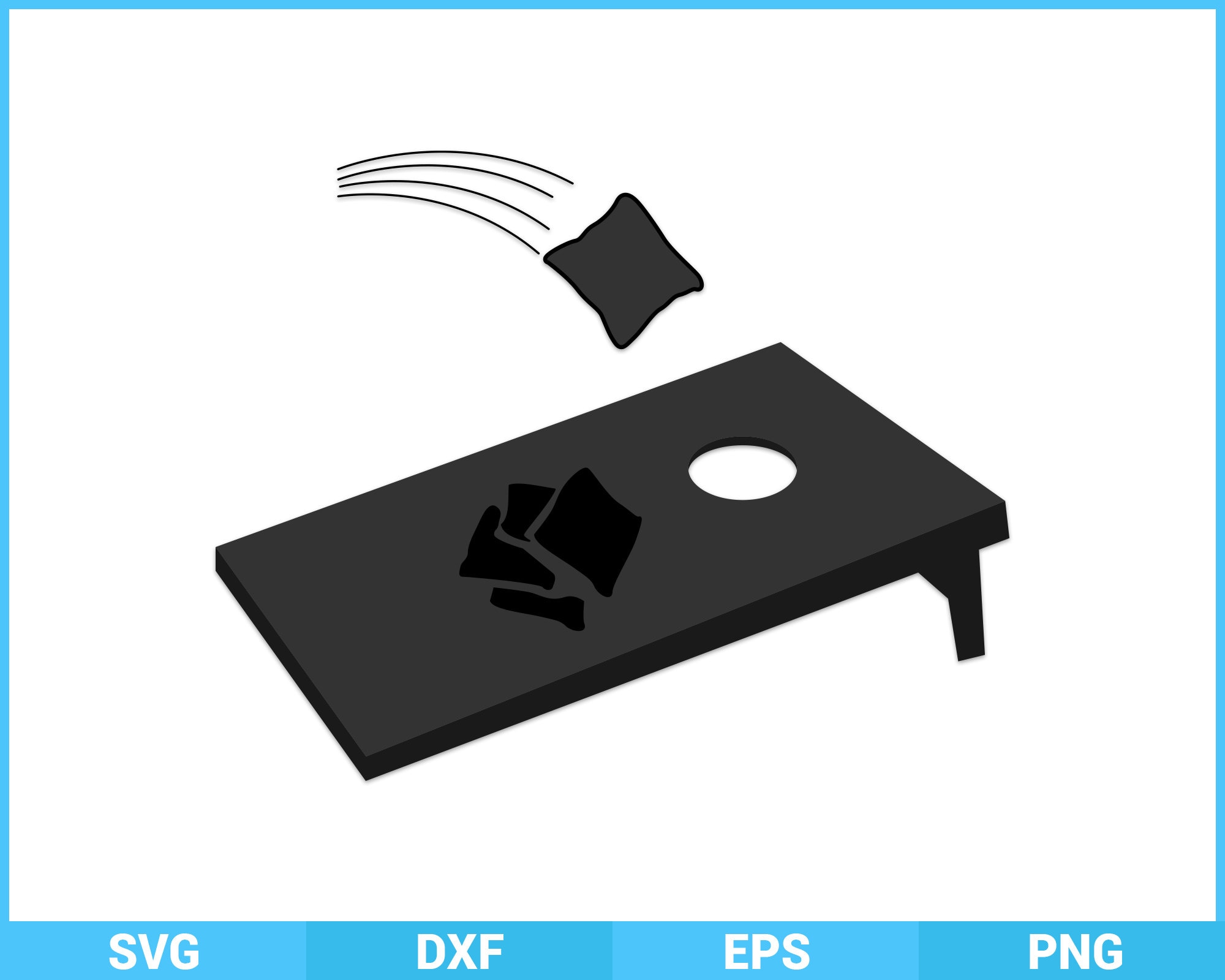 Detail Corn Hole Game Clipart Nomer 10