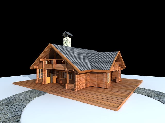 Detail Cottage 3d Model Nomer 10