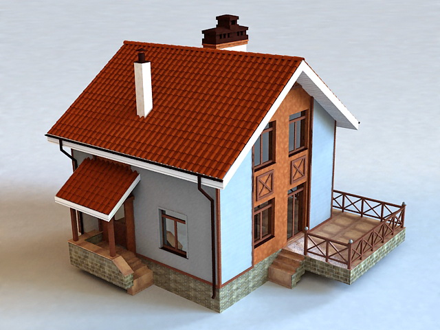 Detail Cottage 3d Model Nomer 16