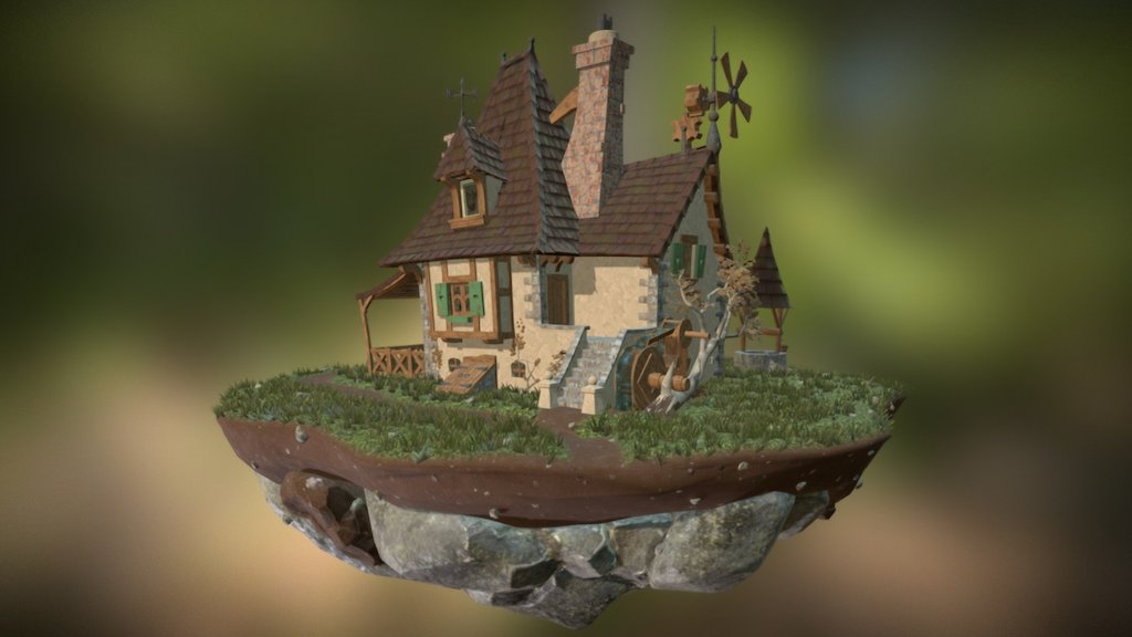 Detail Cottage 3d Model Nomer 20