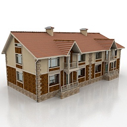 Detail Cottage 3d Model Nomer 27