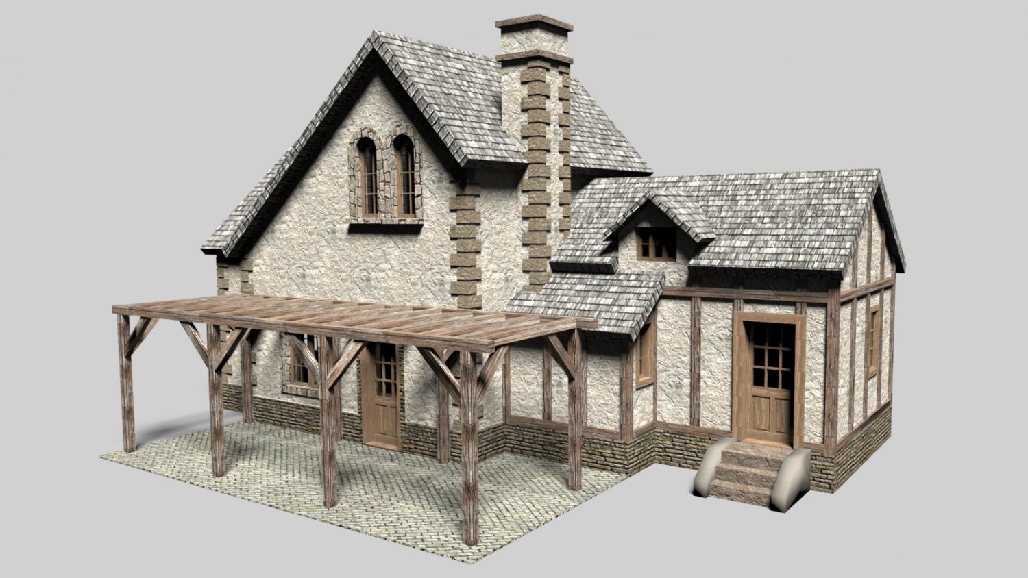 Detail Cottage 3d Model Nomer 31