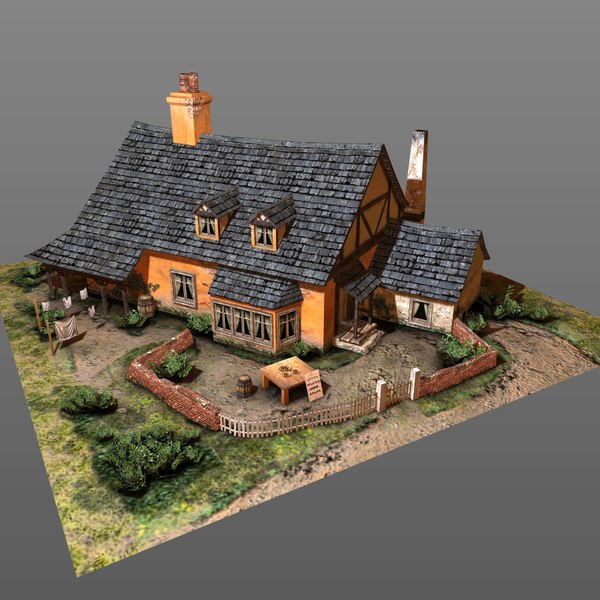 Detail Cottage 3d Model Nomer 4