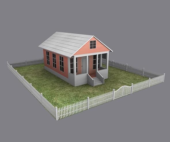 Detail Cottage 3d Model Nomer 39