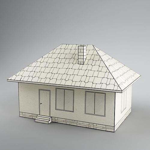 Detail Cottage 3d Model Nomer 48