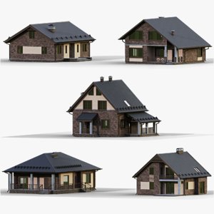 Detail Cottage 3d Model Nomer 55