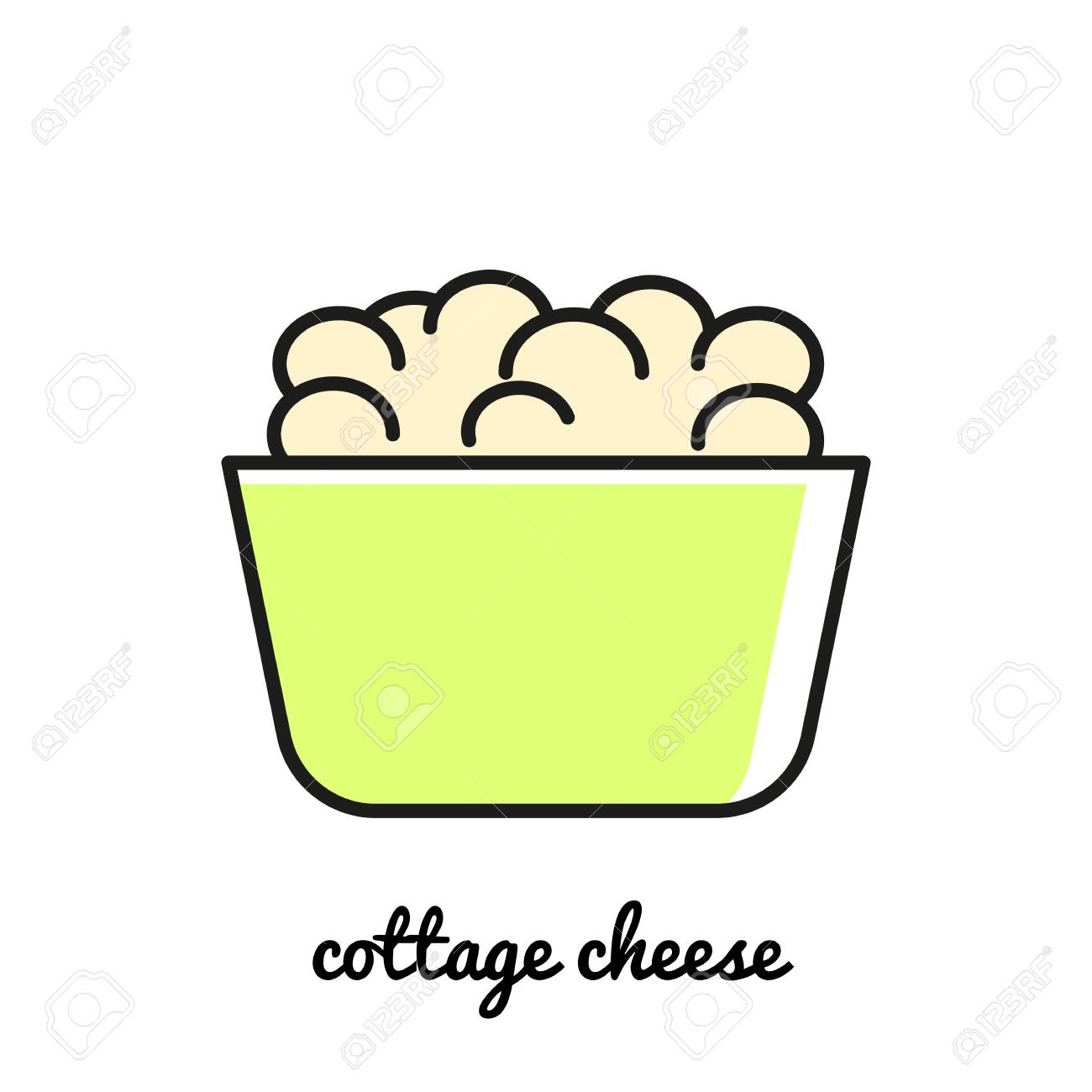 Detail Cottage Cheese Clipart Nomer 26