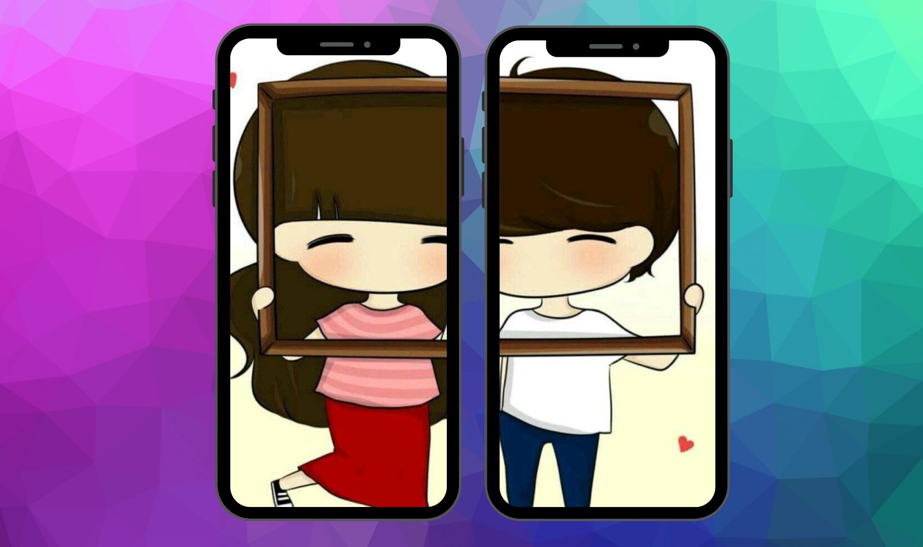 Detail Couple Wallpaper For Two Phone Nomer 50