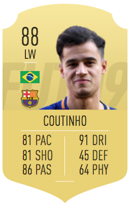 Detail Coutinho Fifa 18 Nomer 6