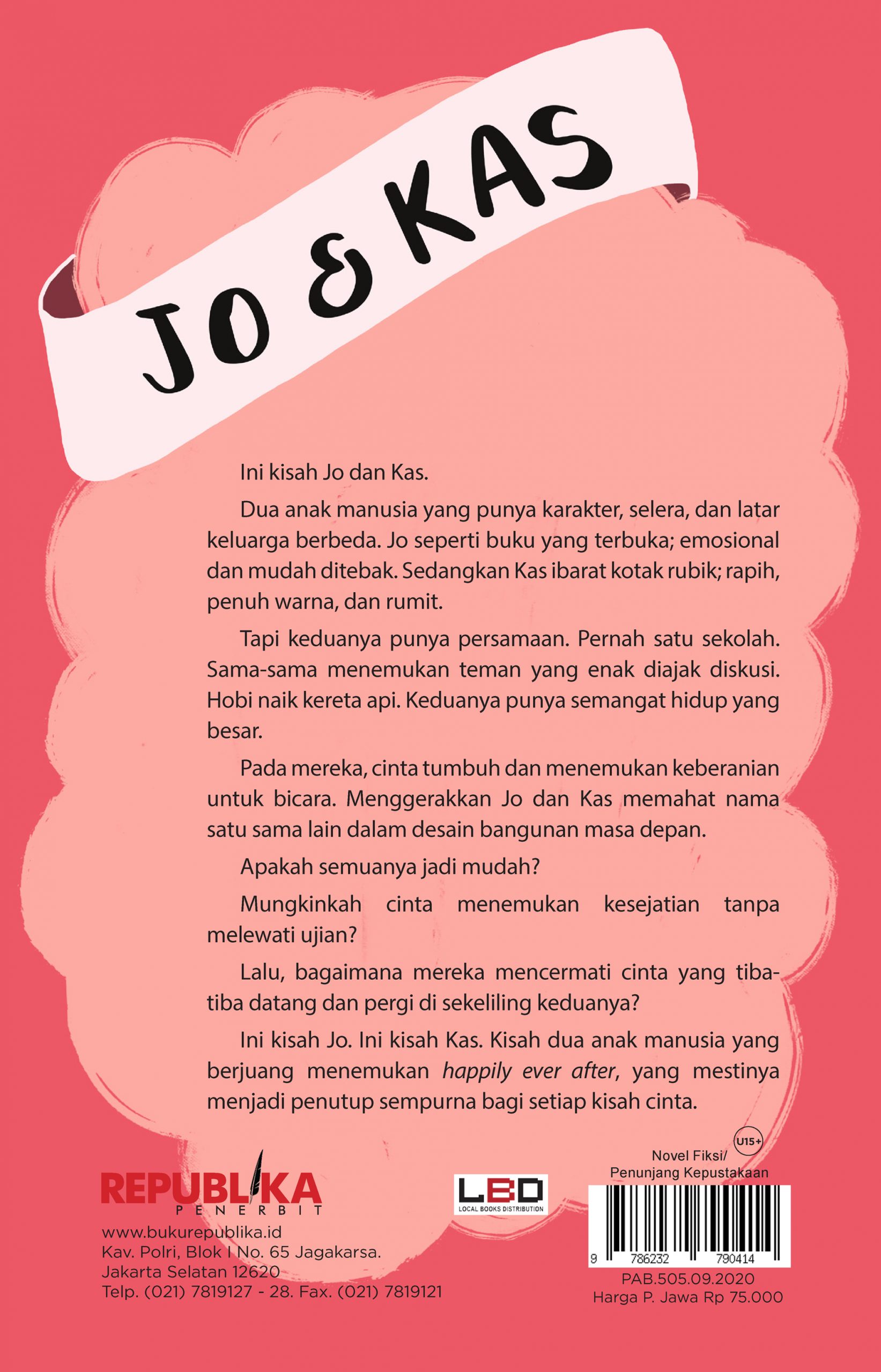 Detail Cover Belakang Novel Nomer 19