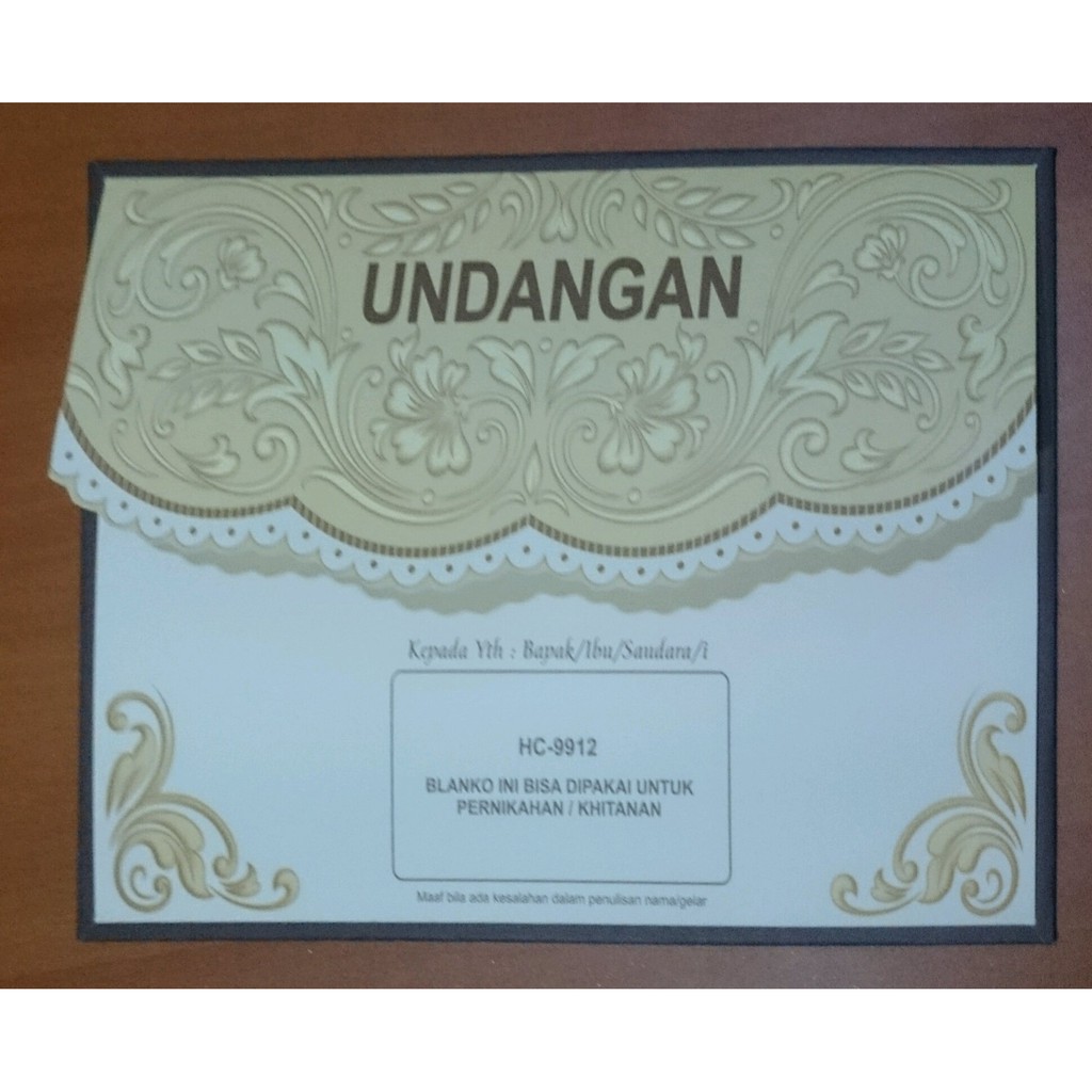 Detail Cover Belakang Undangan Pernikahan Nomer 27