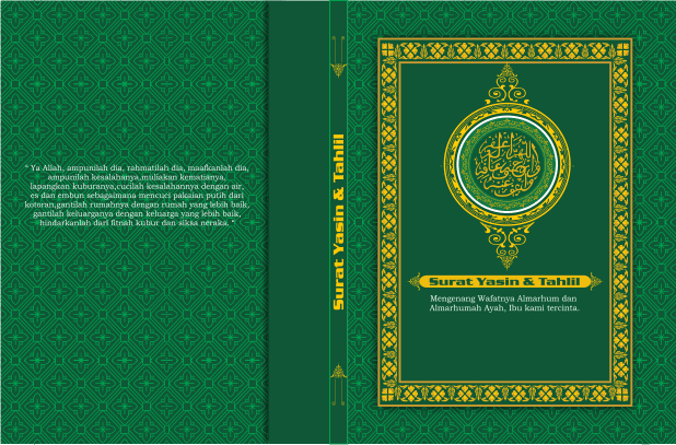 Detail Cover Buku Yasin Hijau Nomer 16