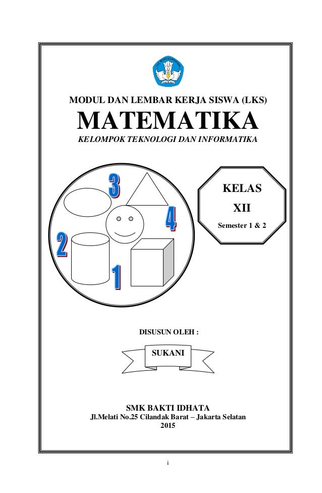 Detail Cover Modul Matematika Nomer 2