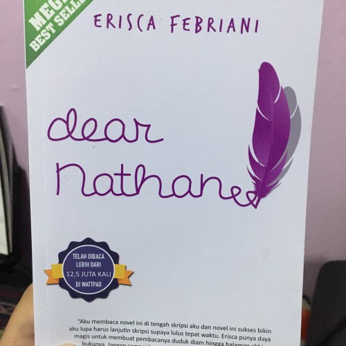 Detail Cover Novel Dear Nathan Nomer 40