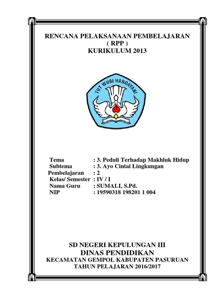 Detail Cover Perangkat Pembelajaran Doc Nomer 2