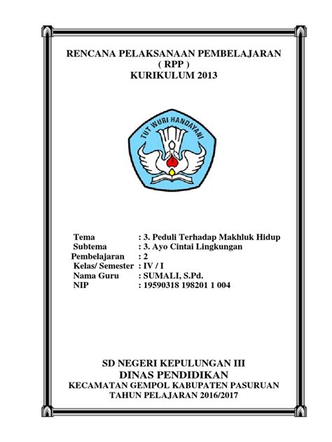 Cover Rpp Sd Doc - KibrisPDR