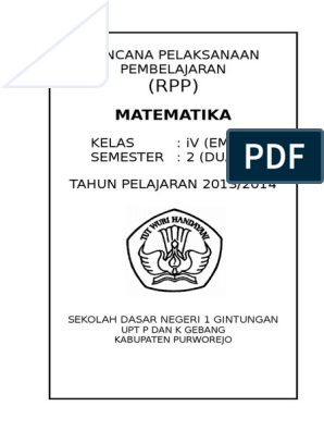 Detail Cover Rpp Sd Doc Nomer 13