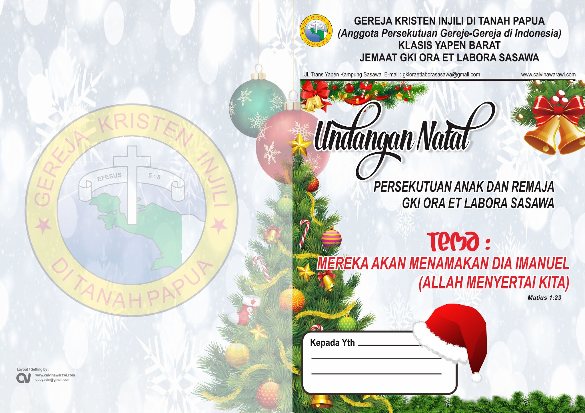 Detail Cover Undangan Natal Nomer 2