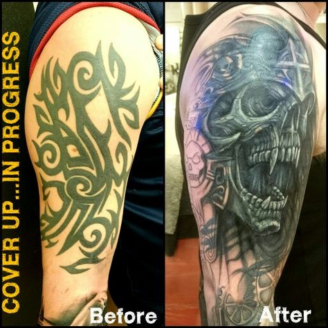 Detail Cover Up Tattoo Lengan Nomer 3