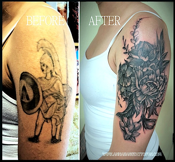 Detail Cover Up Tattoo Lengan Nomer 9