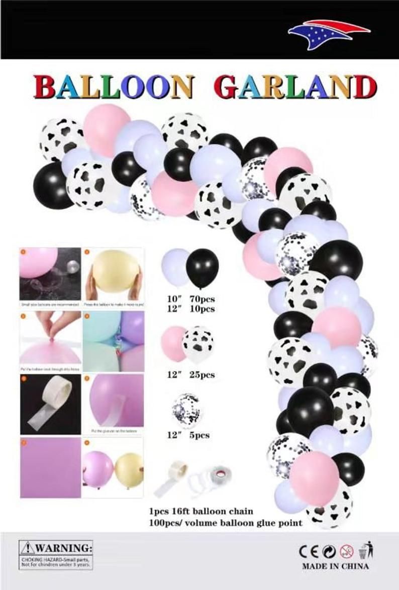 Detail Cow Balloon Garland Nomer 21