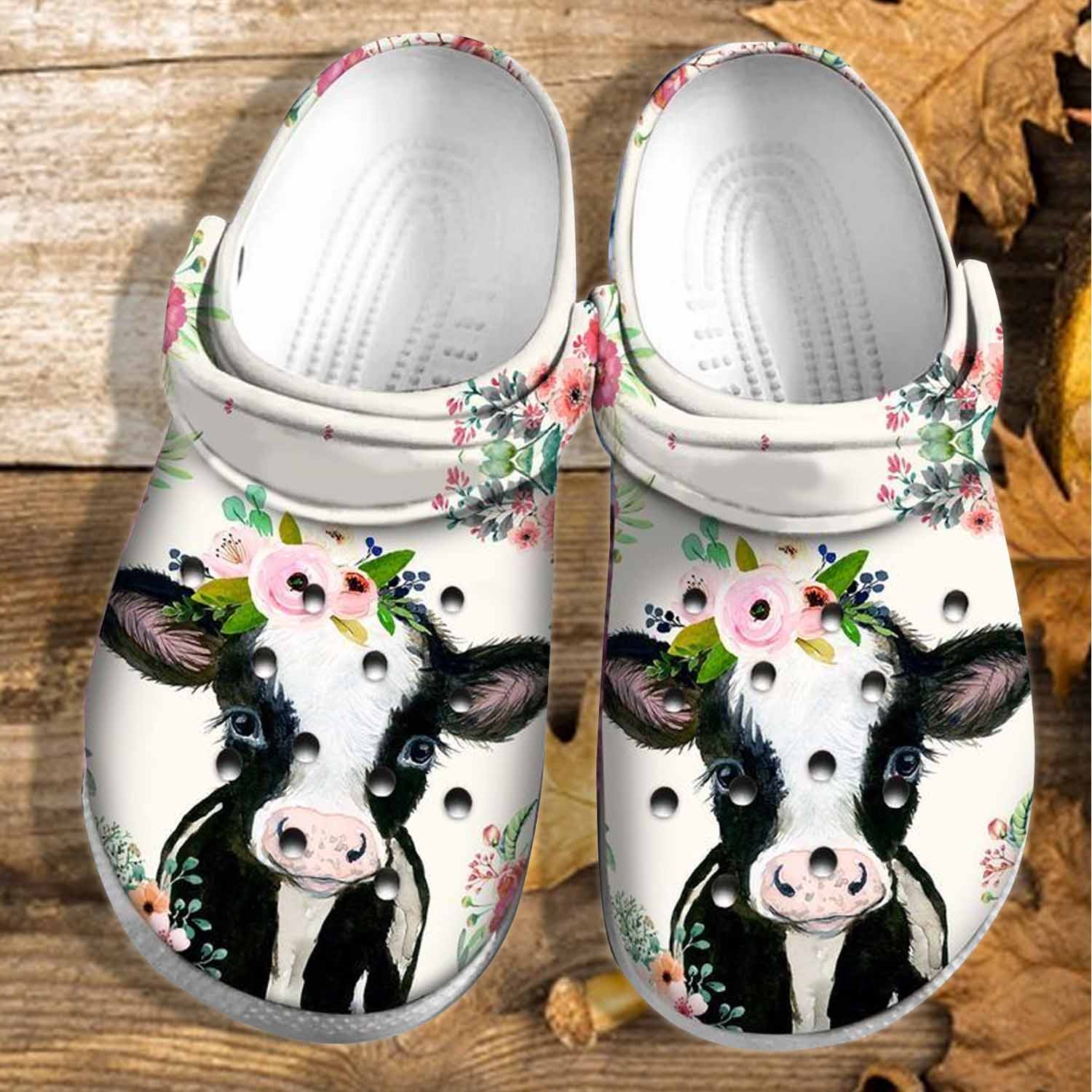 Detail Cow Flower Crocs Nomer 5