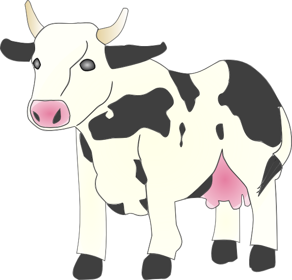 Detail Cow Images Clipart Nomer 40