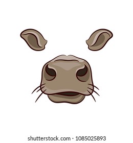 Detail Cow Nose Clipart Nomer 2