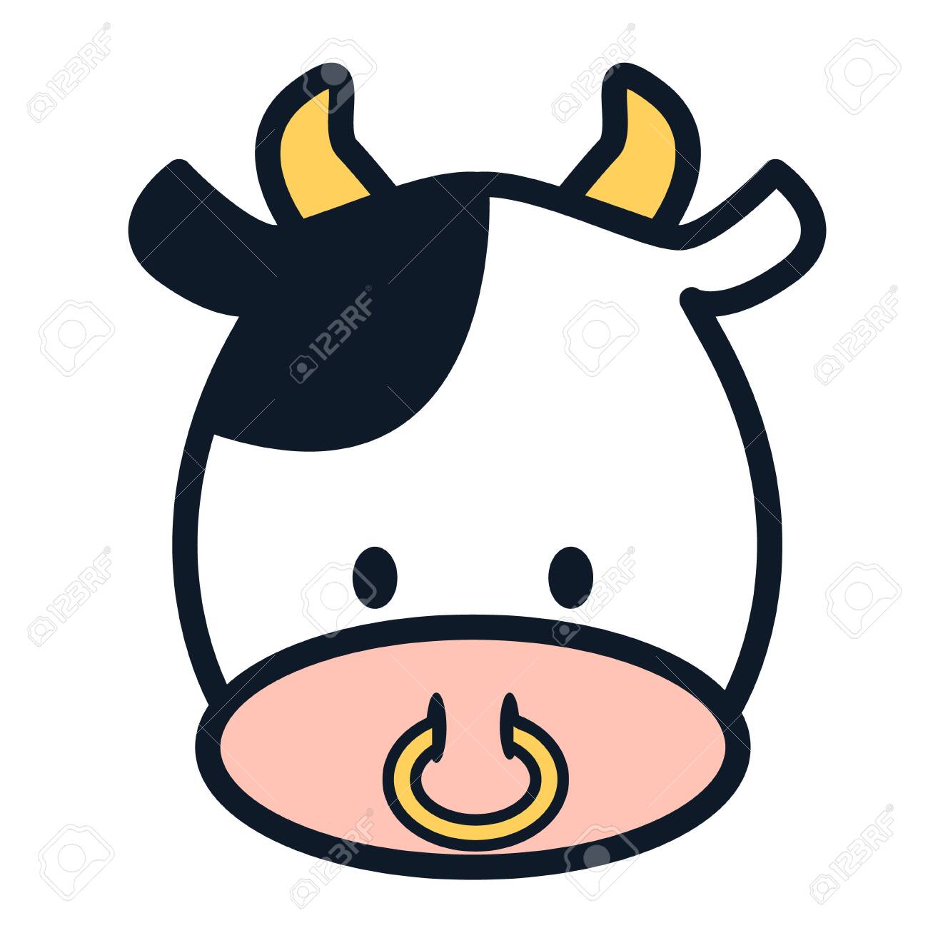 Detail Cow Nose Clipart Nomer 10