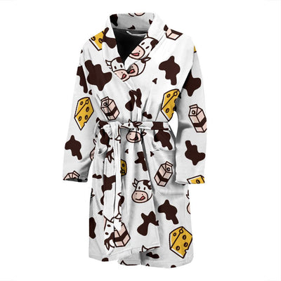 Detail Cow Print Bathrobe Nomer 11