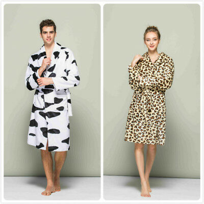 Detail Cow Print Bathrobe Nomer 12