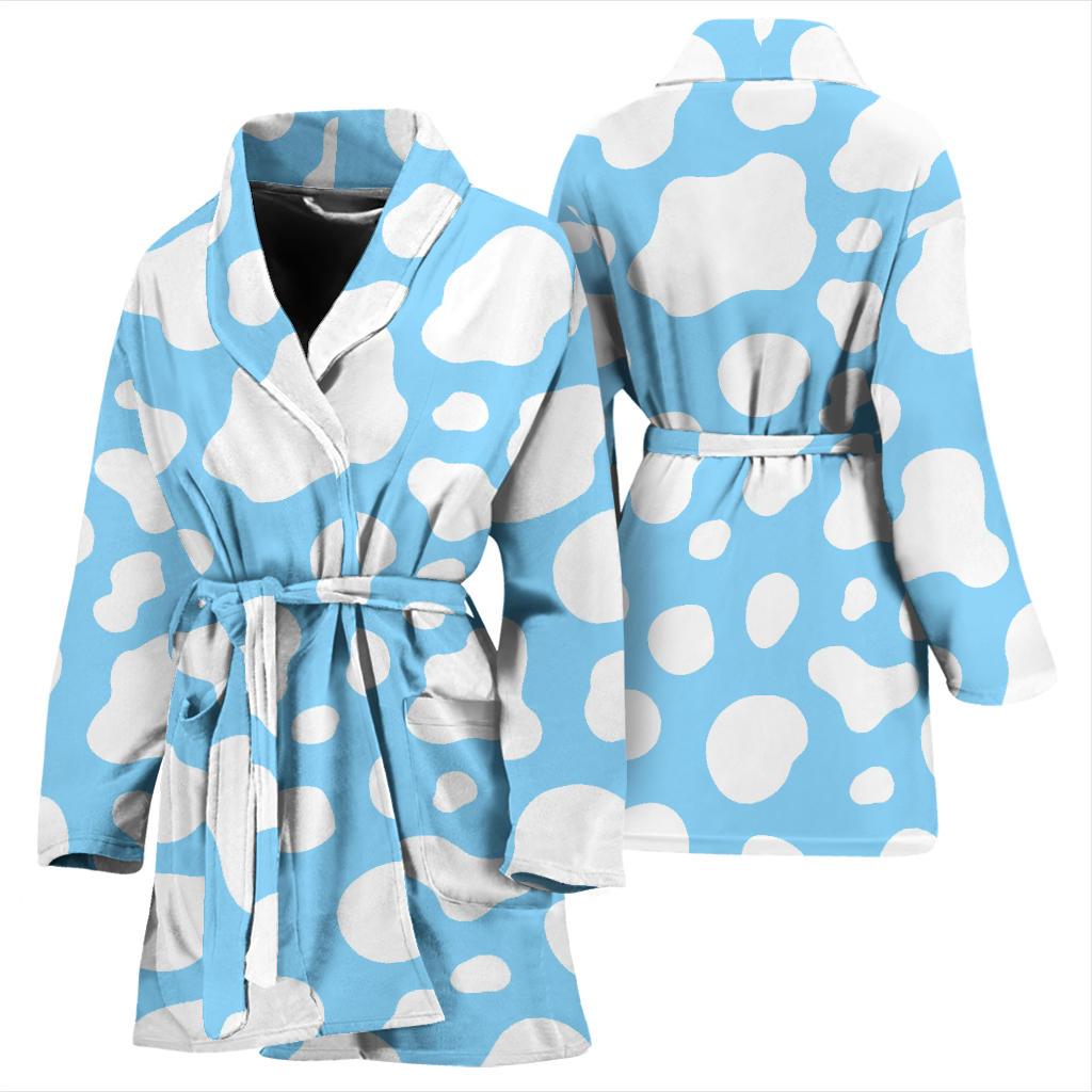 Detail Cow Print Bathrobe Nomer 18
