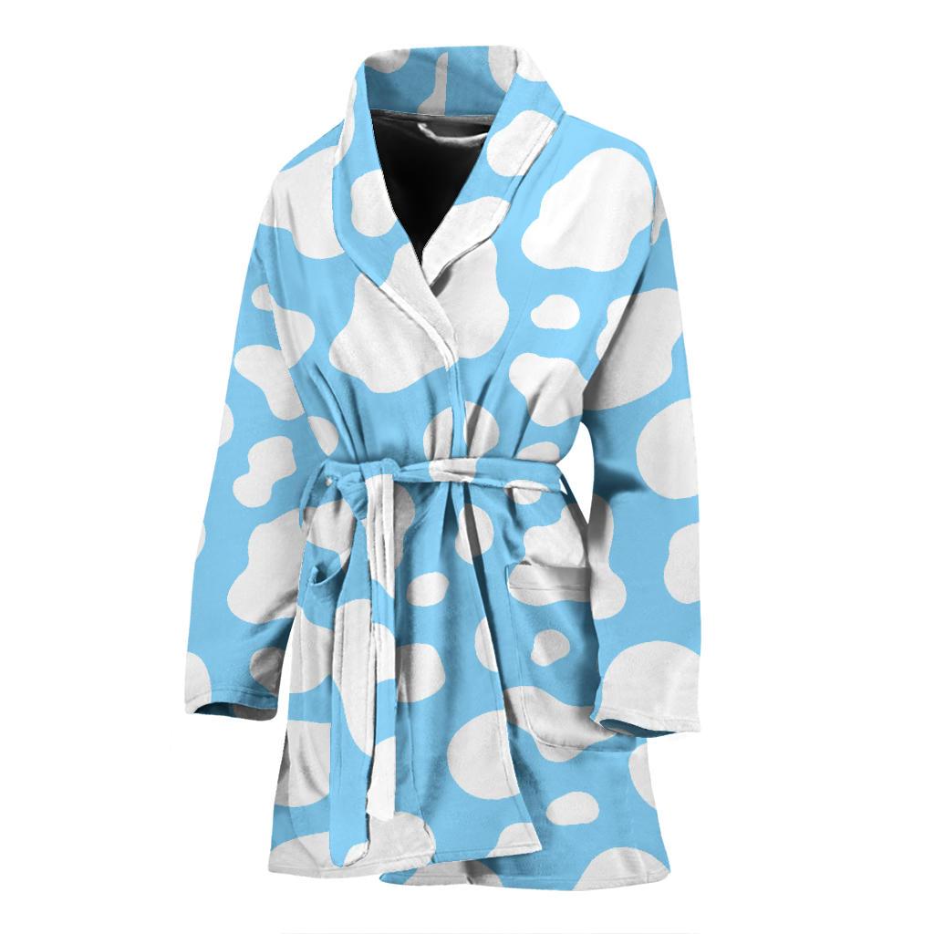 Detail Cow Print Bathrobe Nomer 20